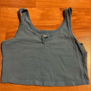 wild fable Slate Blue Cropped Tank Top